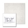 Picture of Dumont Snow | Set of 2 | 12" X 24" Sunbrella Outdoor Throw Pillows with Premium Inserts