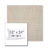 Picture of Echo Ash | Set of 2 | 12" X 24" Sunbrella Outdoor Throw Pillows with Premium Inserts