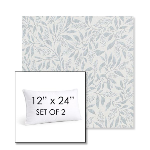 Picture of Exquisite Mist | Set of 2 | 12" X 24" Sunbrella Outdoor Throw Pillows with Premium Inserts