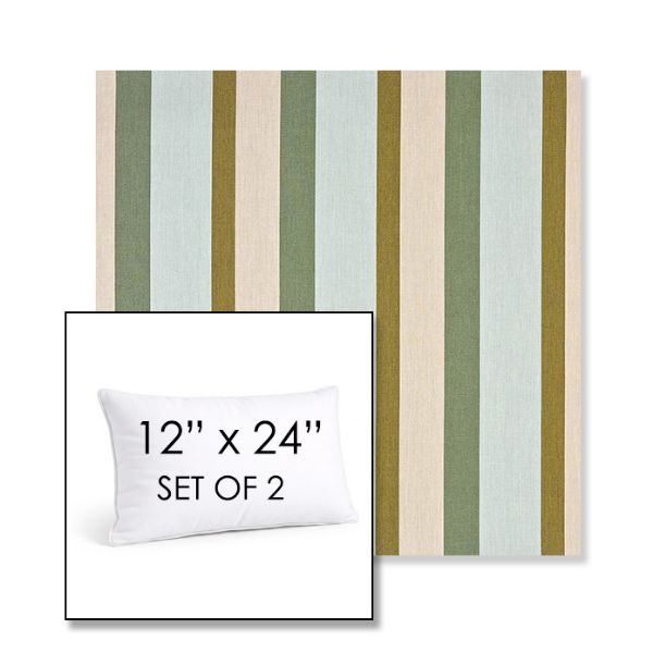 Picture of Gateway Aloe | Set of 2 | 12" X 24" Sunbrella Outdoor Throw Pillows with Premium Inserts