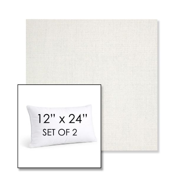Picture of Idol Snow | Set of 2 | 12" X 24" Sunbrella Outdoor Throw Pillows with Premium Inserts