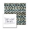 Picture of Inga Green Tea | Set of 2 | 12" X 24" Sunbrella Outdoor Throw Pillows with Premium Inserts