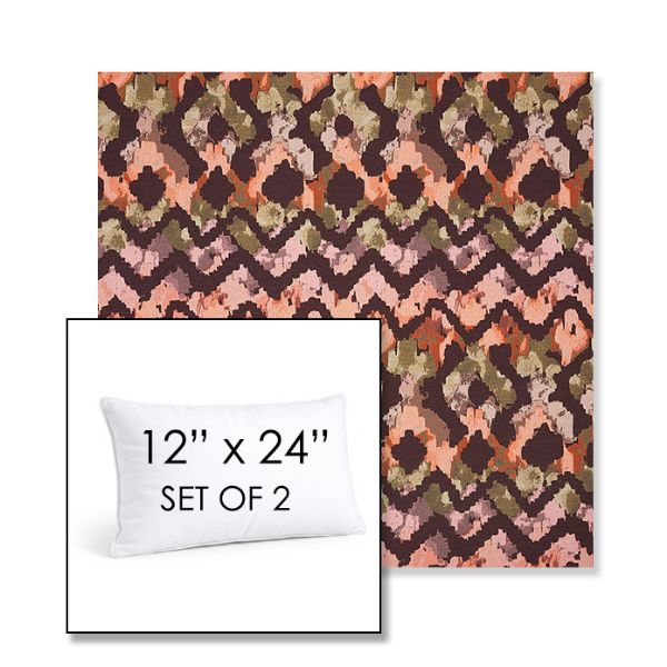 Picture of Inga Gypsy | Set of 2 | 12" X 24" Sunbrella Outdoor Throw Pillows with Premium Inserts