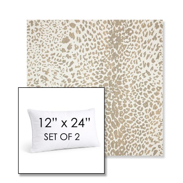 Picture of Instinct Dune | Set of 2 | 12" X 24" Sunbrella Outdoor Throw Pillows with Premium Inserts