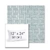 Picture of Key Figure Twilight | Set of 2 | 12" X 24" Sunbrella Outdoor Throw Pillows with Premium Inserts