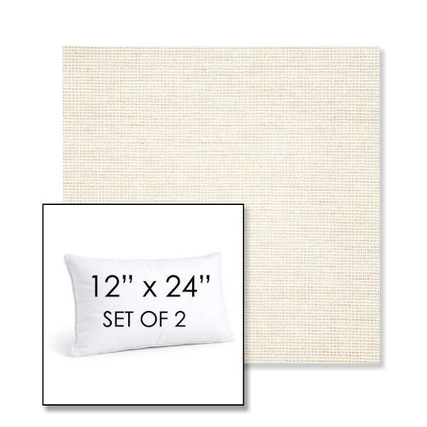 Picture of Kudos Vellum | Set of 2 | 12" X 24" Sunbrella Outdoor Throw Pillows with Premium Inserts