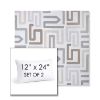 Picture of Labyrinth Cloud | Set of 2 | 12" X 24" Sunbrella Outdoor Throw Pillows with Premium Inserts
