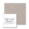Picture of Leaf Structure Sand | Set of 2 | 12" X 24" Sunbrella Outdoor Throw Pillows with Premium Inserts