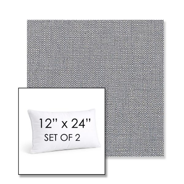 Picture of Linville Denim | Set of 2 | 12" X 24" Sunbrella Outdoor Throw Pillows with Premium Inserts