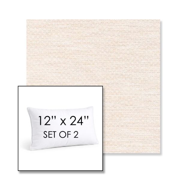 Picture of Litchfield Eggshell | Set of 2 | 12" X 24" Sunbrella Outdoor Throw Pillows with Premium Inserts