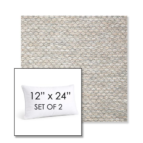 Picture of Litchfield Fog | Set of 2 | 12" X 24" Sunbrella Outdoor Throw Pillows with Premium Inserts