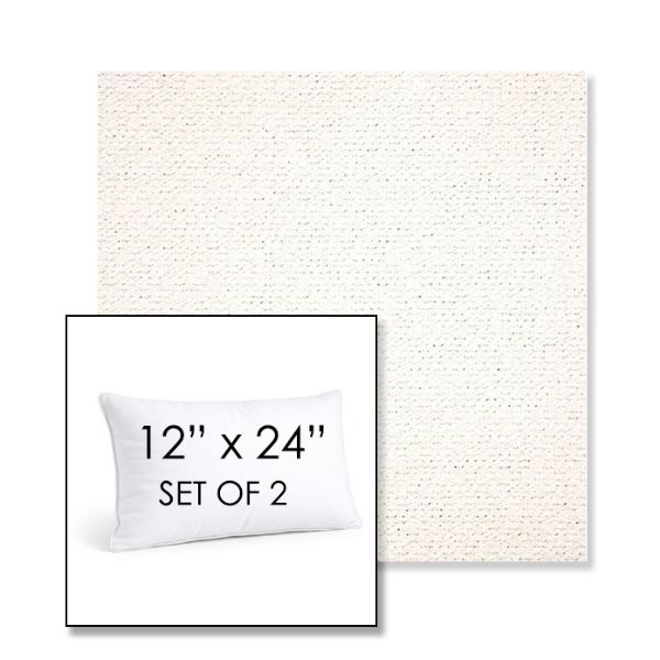 Picture of Litchfield Snow | Set of 2 | 12" X 24" Sunbrella Outdoor Throw Pillows with Premium Inserts