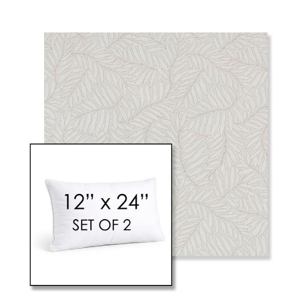 Picture of Lively Parchment | Set of 2 | 12" X 24" Sunbrella Outdoor Throw Pillows with Premium Inserts