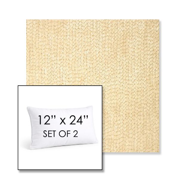 Picture of Margo Parchment | Set of 2 | 12" X 24" Sunbrella Outdoor Throw Pillows with Premium Inserts