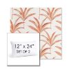 Picture of Martinique Mango | Set of 2 | 12" X 24" Sunbrella Outdoor Throw Pillows with Premium Inserts