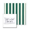 Picture of Mason Forest Green | Set of 2 | 12" X 24" Sunbrella Outdoor Throw Pillows with Premium Inserts