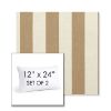 Picture of Maxim Heather Beige | Set of 2 | 12" X 24" Sunbrella Outdoor Throw Pillows with Premium Inserts