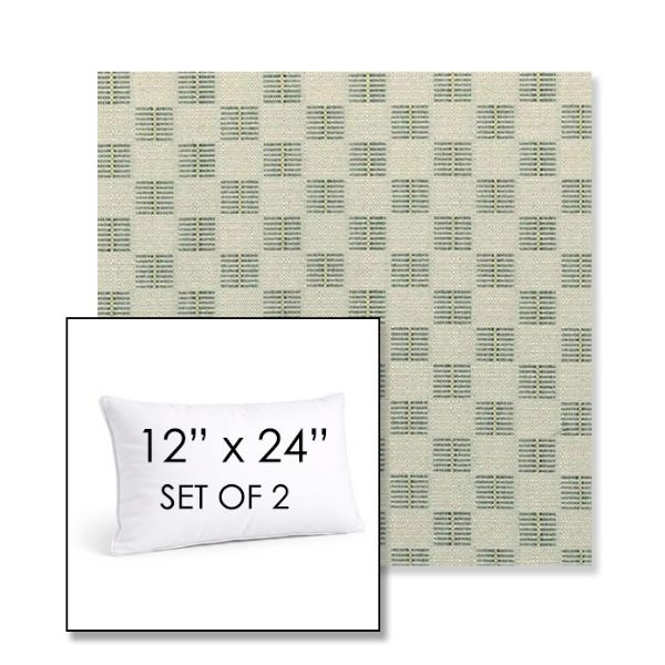 Picture of Mend Juniper | Set of 2 | 12" X 24" Sunbrella Outdoor Throw Pillows with Premium Inserts