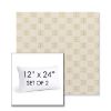 Picture of Mend Saffron | Set of 2 | 12" X 24" Sunbrella Outdoor Throw Pillows with Premium Inserts