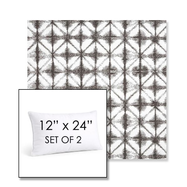 Picture of Midori Stone | Set of 2 | 12" X 24" Sunbrella Outdoor Throw Pillows with Premium Inserts