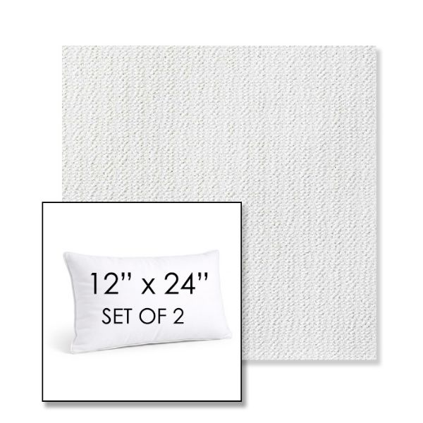 Picture of Momento Snow | Set of 2 | 12" X 24" Sunbrella Outdoor Throw Pillows with Premium Inserts