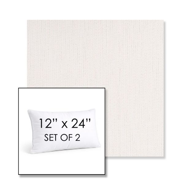 Picture of Nova Parchment | Set of 2 | 12" X 24" Sunbrella Outdoor Throw Pillows with Premium Inserts