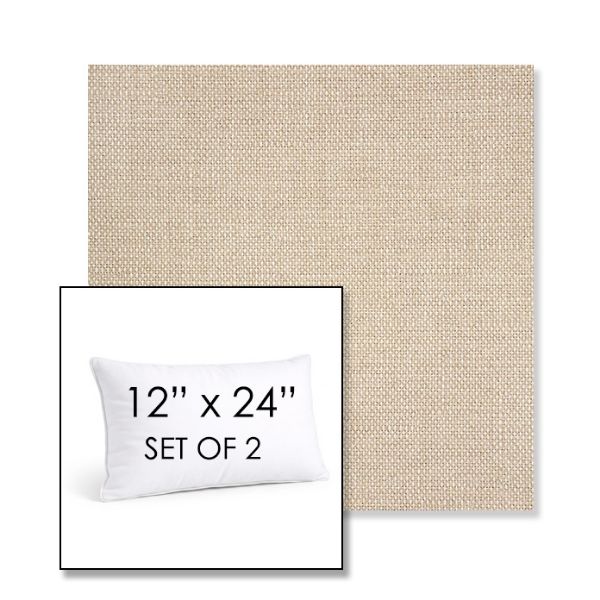 Picture of Piazza Dune | Set of 2 | 12" X 24" Sunbrella Outdoor Throw Pillows with Premium Inserts