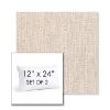 Picture of Poros Linen | Set of 2 | 12" X 24" Sunbrella Outdoor Throw Pillows with Premium Inserts