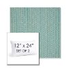 Picture of Posh Aqua | Set of 2 | 12" X 24" Sunbrella Outdoor Throw Pillows with Premium Inserts