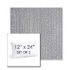 Picture of Posh Graphite | Set of 2 | 12" X 24" Sunbrella Outdoor Throw Pillows with Premium Inserts