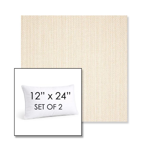 Picture of Posh Linen | Set of 2 | 12" X 24" Sunbrella Outdoor Throw Pillows with Premium Inserts