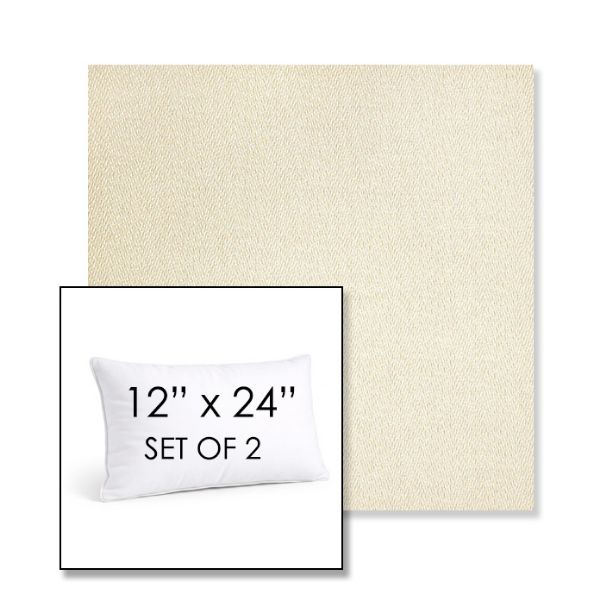Picture of Posh Salt | Set of 2 | 12" X 24" Sunbrella Outdoor Throw Pillows with Premium Inserts