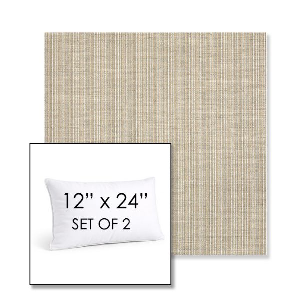 Picture of Proven Dune | Set of 2 | 12" X 24" Sunbrella Outdoor Throw Pillows with Premium Inserts