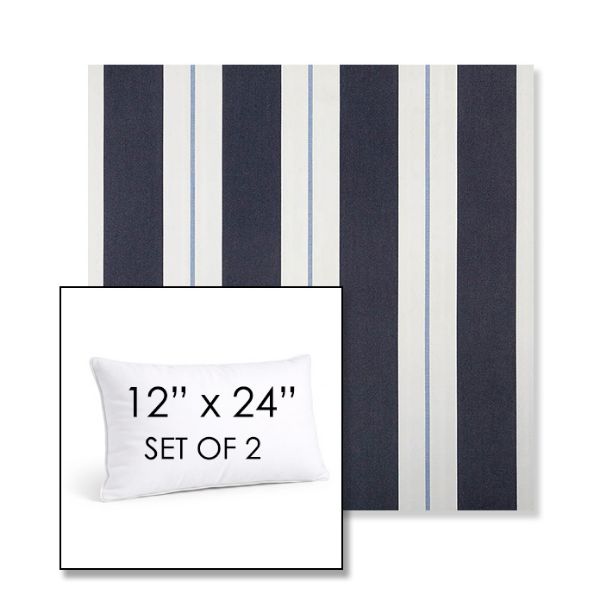 Picture of Relate Harbor | Set of 2 | 12" X 24" Sunbrella Outdoor Throw Pillows with Premium Inserts