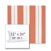 Picture of Relate Persimmon | Set of 2 | 12" X 24" Sunbrella Outdoor Throw Pillows with Premium Inserts