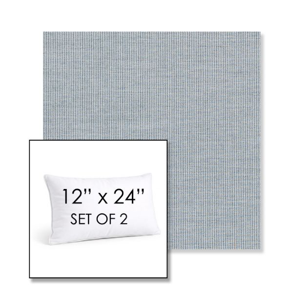 Picture of Replay Mist | Set of 2 | 12" X 24" Sunbrella Outdoor Throw Pillows with Premium Inserts