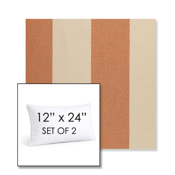 Picture of Rothko Lobster Roll | Set of 2 | 12" X 24" Sunbrella Outdoor Throw Pillows with Premium Inserts