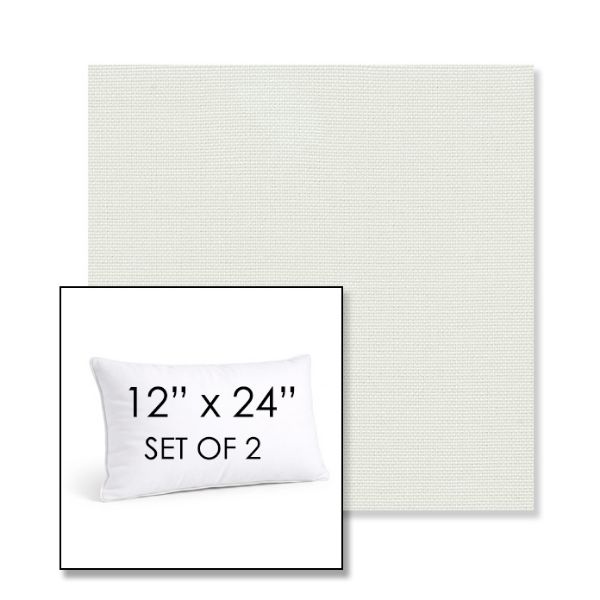 Picture of Sailcloth Salt | Set of 2 | 12" X 24" Sunbrella Outdoor Throw Pillows with Premium Inserts