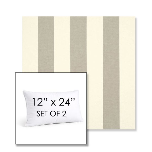 Picture of Solana Seagull | Set of 2 | 12" X 24" Sunbrella Outdoor Throw Pillows with Premium Inserts