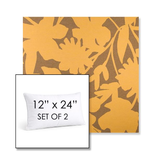 Picture of Sonny Sunshine | Set of 2 | 12" X 24" Sunbrella Outdoor Throw Pillows with Premium Inserts