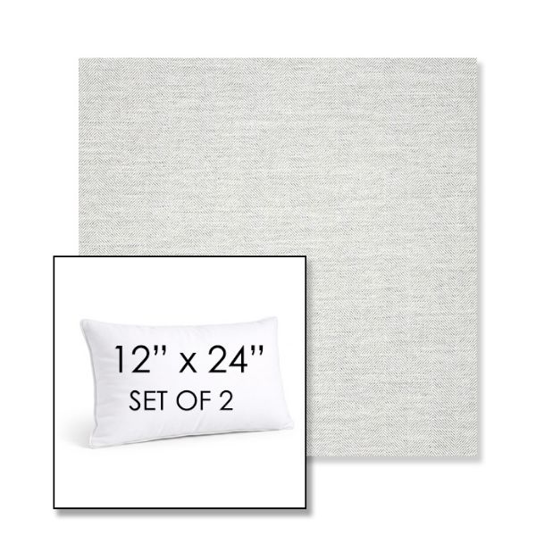Picture of Switch Snow | Set of 2 | 12" X 24" Sunbrella Outdoor Throw Pillows with Premium Inserts
