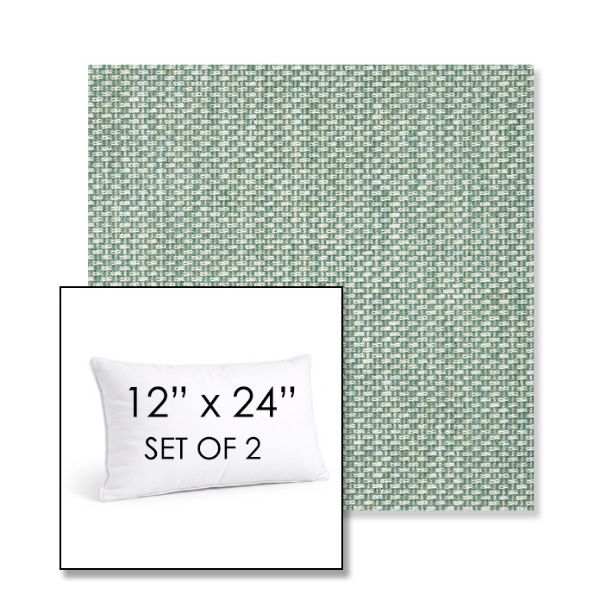 Picture of Tailored Spa | Set of 2 | 12" X 24" Sunbrella Outdoor Throw Pillows with Premium Inserts