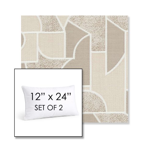 Picture of Territory Alum | Set of 2 | 12" X 24" Sunbrella Outdoor Throw Pillows with Premium Inserts