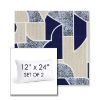 Picture of Territory Lazuli | Set of 2 | 12" X 24" Sunbrella Outdoor Throw Pillows with Premium Inserts