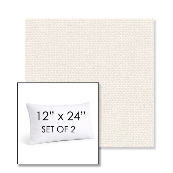 Picture of Wadi Sugar | Set of 2 | 12" X 24" Sunbrella Outdoor Throw Pillows with Premium Inserts