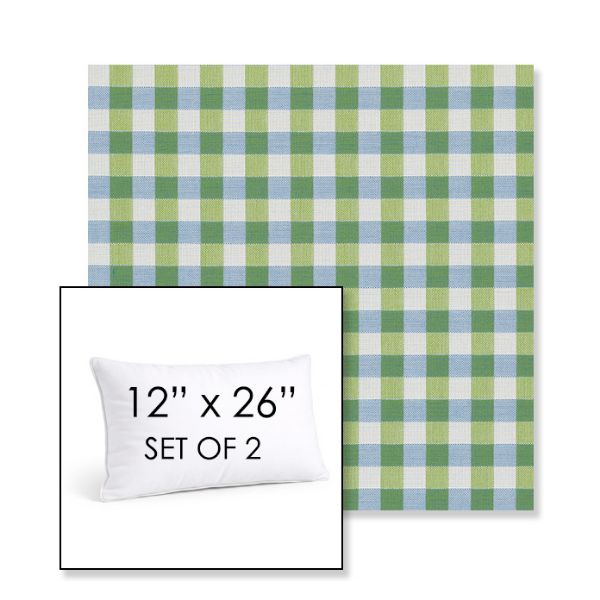 Picture of Above Mantis | Set of 2 | 12" X 26" Sunbrella Outdoor Throw Pillows with Premium Inserts