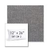 Picture of Abstraction Denim | Set of 2 | 12" X 26" Sunbrella Outdoor Throw Pillows with Premium Inserts