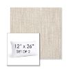 Picture of Adena Sand | Set of 2 | 12" X 26" Sunbrella Outdoor Throw Pillows with Premium Inserts