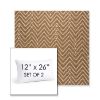 Picture of Argo Toffee | Set of 2 | 12" X 26" Sunbrella Outdoor Throw Pillows with Premium Inserts