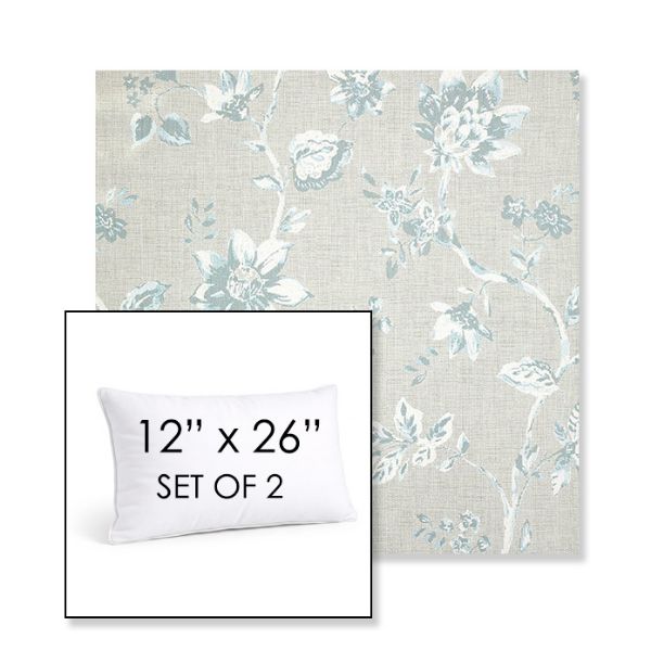 Picture of Ariana Dew | Set of 2 | 12" X 26" Sunbrella Outdoor Throw Pillows with Premium Inserts